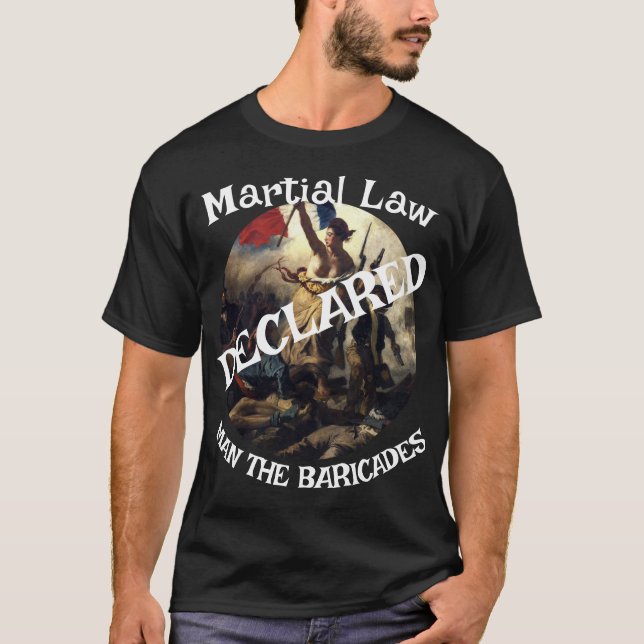 Martial Law Trump Suspends 2026 Midterm Elections T-Shirt (Front)