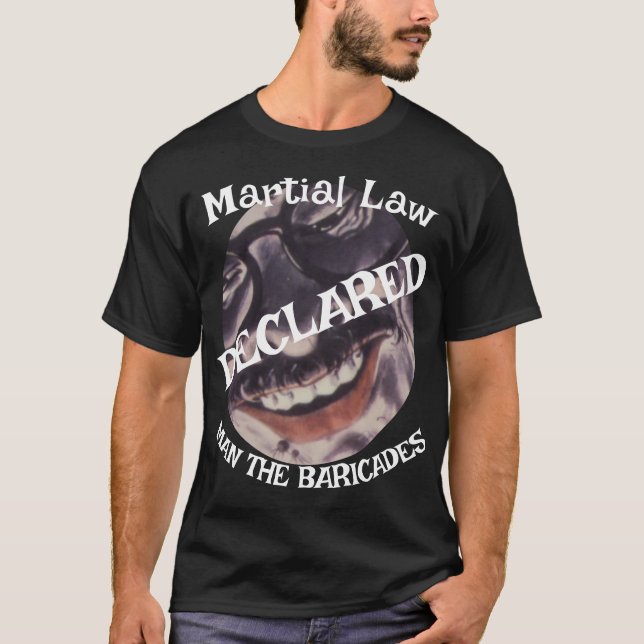 Martial Law Trump Suspends 2026 Midterm Elections T-Shirt (Front)