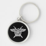 Martial Roman Emblem | Eagle, Helmet &amp; Swords Keychain
