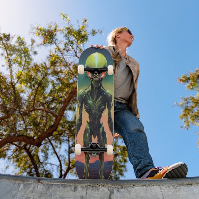 Martian Alien Skateboard (Outdoor 1)