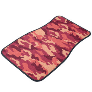 MARTIAN DESERT CAMO / CAMOUFLAGE DAZZLE PATTERN CAR FLOOR MAT