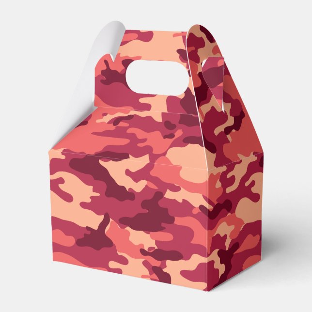 MARTIAN DESERT CAMO / CAMOUFLAGE DAZZLE PATTERN FAVOR BOXES (Front Side)