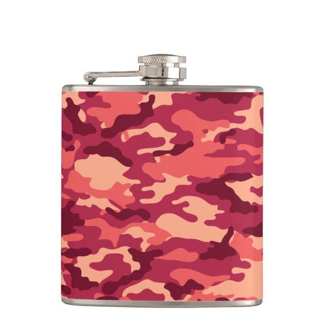 MARTIAN DESERT CAMO / CAMOUFLAGE DAZZLE PATTERN FLASK (Front)