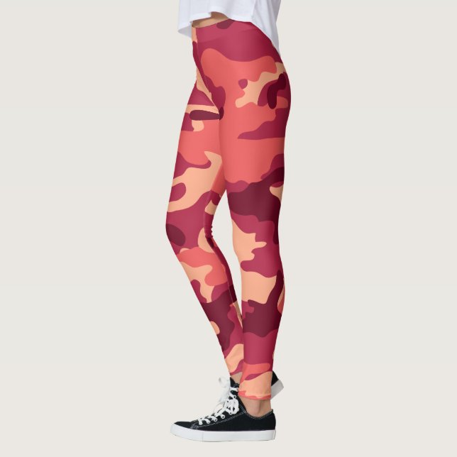 MARTIAN DESERT CAMO / CAMOUFLAGE DAZZLE PATTERN LEGGINGS (Left)