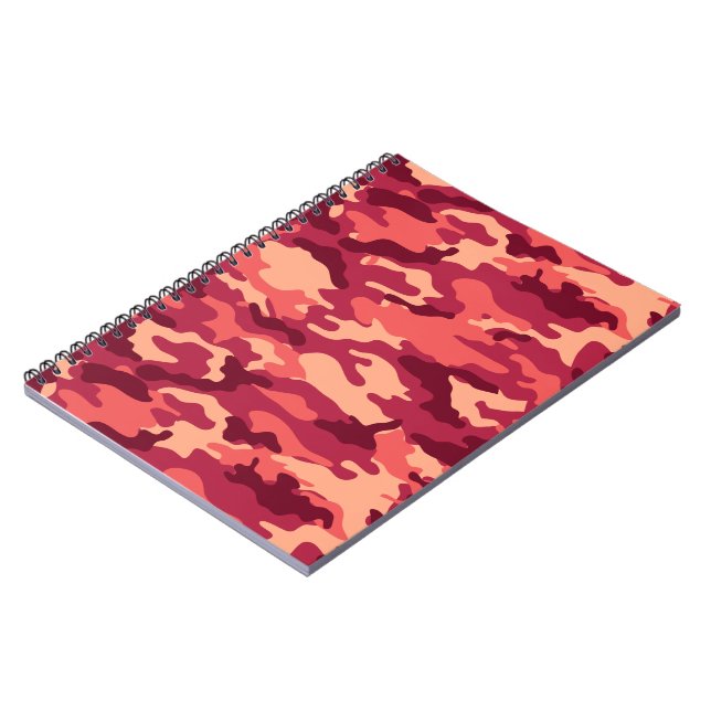 MARTIAN DESERT CAMO / CAMOUFLAGE DAZZLE PATTERN NOTEBOOK (Left Side)