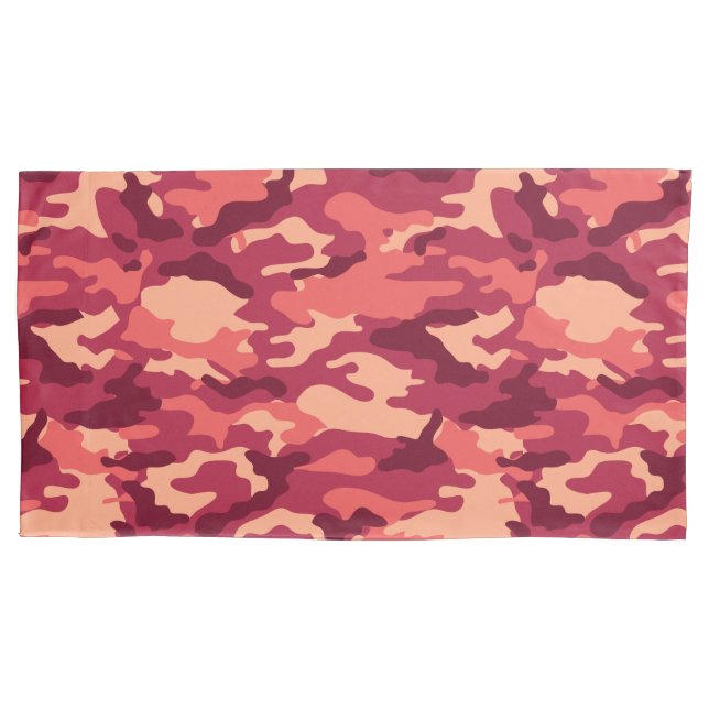 MARTIAN DESERT CAMO / CAMOUFLAGE DAZZLE PATTERN PILLOW CASE (Front-Left)