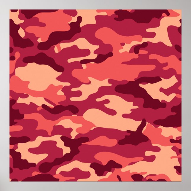 MARTIAN DESERT CAMO / CAMOUFLAGE DAZZLE PATTERN POSTER (Front)