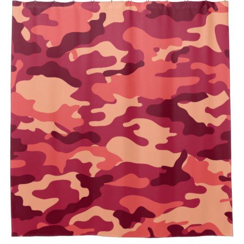 MARTIAN DESERT CAMO  CAMOUFLAGE DAZZLE PATTERN SHOWER CURTAIN