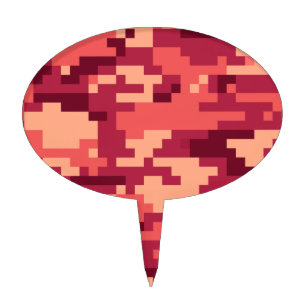 MARTIAN DESERT DIGITAL CAMO / CAMOUFLAGE CAKE TOPPER