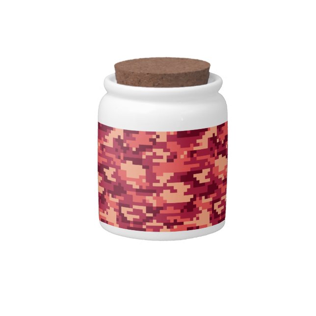 MARTIAN DESERT DIGITAL CAMO / CAMOUFLAGE CANDY JAR (Front)