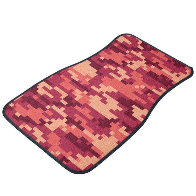 MARTIAN DESERT DIGITAL CAMO / CAMOUFLAGE CAR FLOOR MAT (Angled)