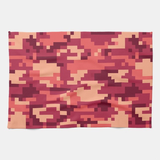 MARTIAN DESERT DIGITAL CAMO / CAMOUFLAGE KITCHEN TOWEL (Horizontal)