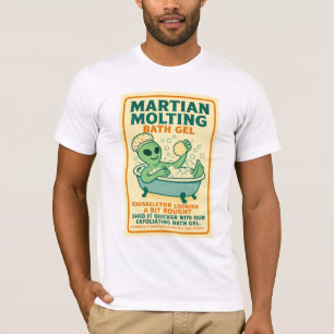 Martian Exfoliating Alien Bath Gel 1950's Retro T-Shirt