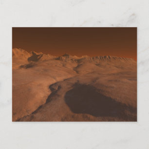 Martian Landscape Postcard