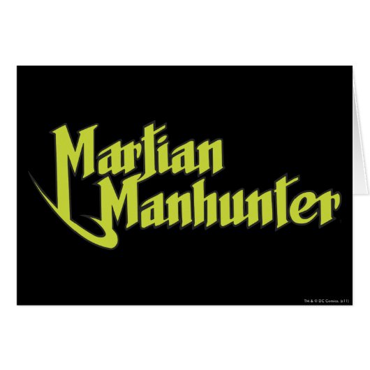 Martian Manhunter Logo Cards (Front Horizontal)