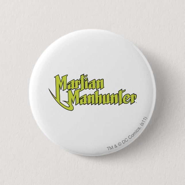 Martian Manhunter Logo Pinback Button (Front)