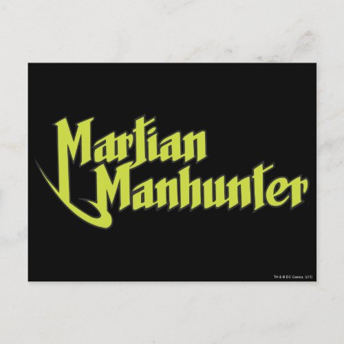 Martian Manhunter Logo Postcard