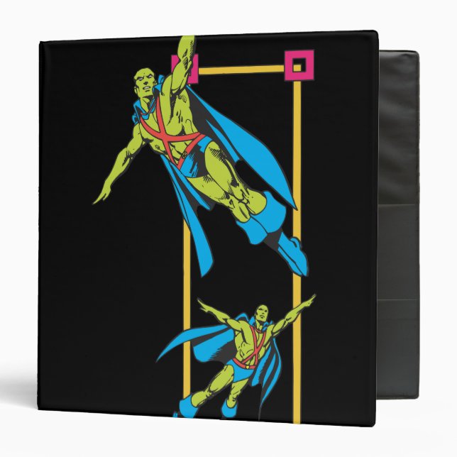 Martian Manhunter Soars 3 Ring Binder (Front/Inside)