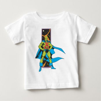 Martian Manhunter & Space Backdrop Baby T-shirt by justiceleague at Zazzle