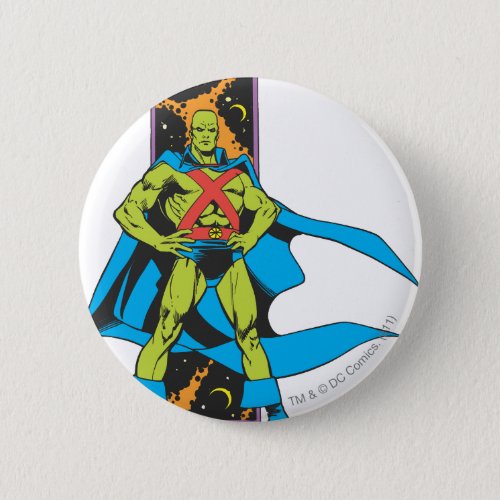 Martian Manhunter  Space Backdrop Pinback Button