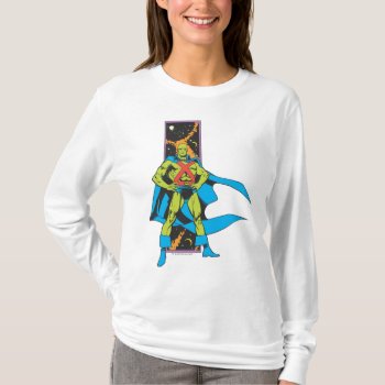 Martian Manhunter & Space Backdrop T-shirt by justiceleague at Zazzle