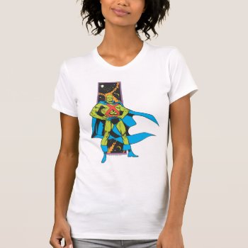 Martian Manhunter & Space Backdrop T-shirt by justiceleague at Zazzle