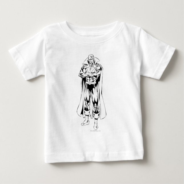 Martian Manhunter Standing Outline Baby T-Shirt (Front)