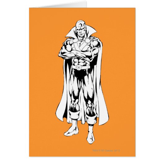 Martian Manhunter Standing Outline Cards (Front)