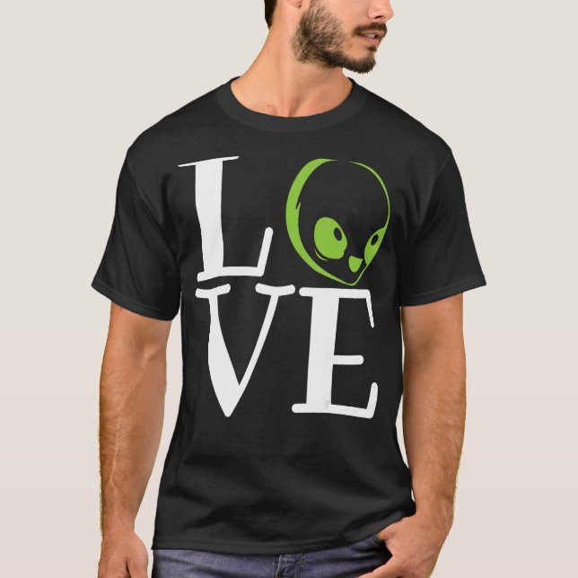 Martian Outer Space UFO Planets Believer Flying Sa T-Shirt (Front)