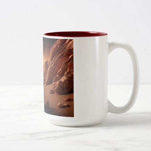 Martian Pup A Canines Journey on the Red Plane Two_Tone Coffee Mug