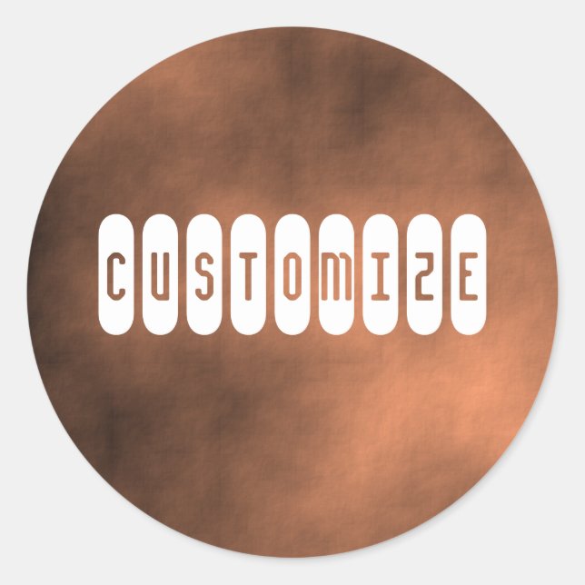 Martian Sand Storm - Template Classic Round Sticker (Front)