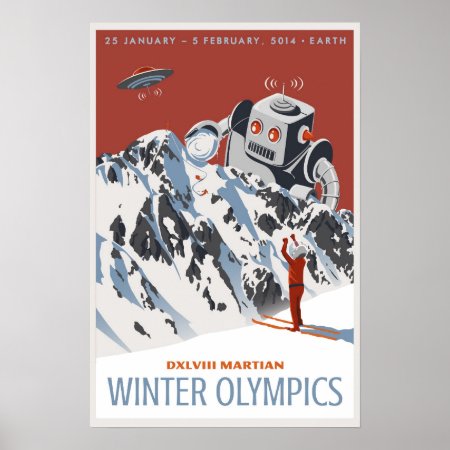 Martian Winter Olympics Poster