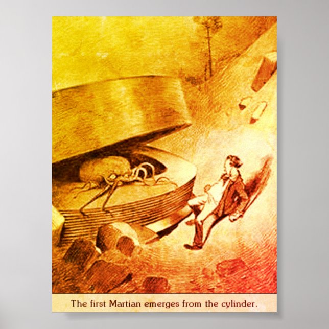 Martians Emerging - War of the Worlds Poster (Front)