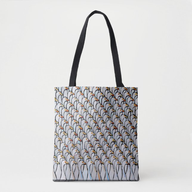 Martin Cheek Original Art Tote from 'Cheeky Birds' Bag (Front)