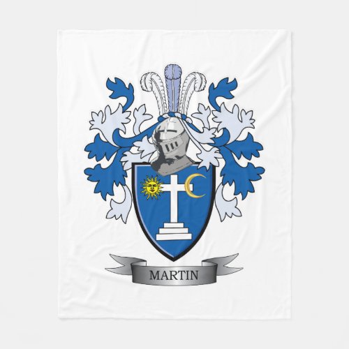 Martin Coat of Arms Fleece Blanket
