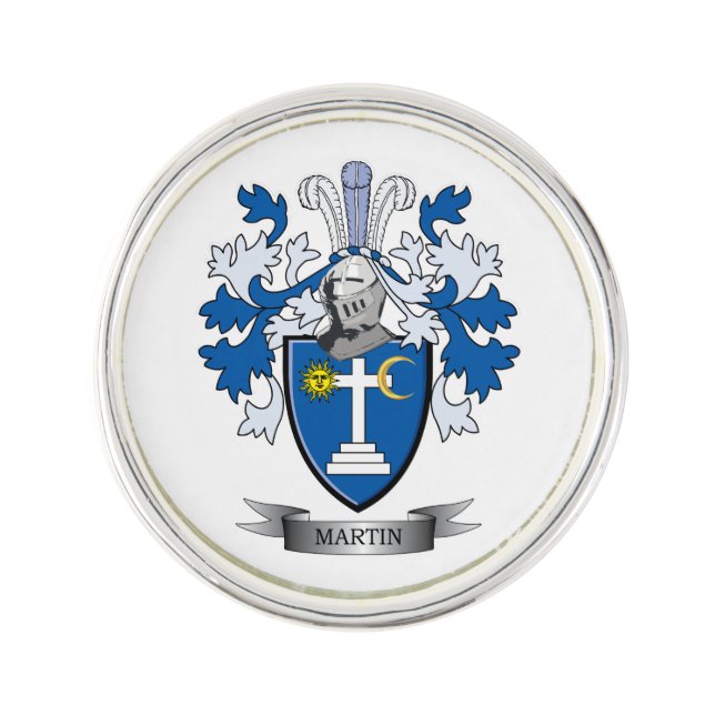 Martin Coat of Arms Lapel Pin (Front)