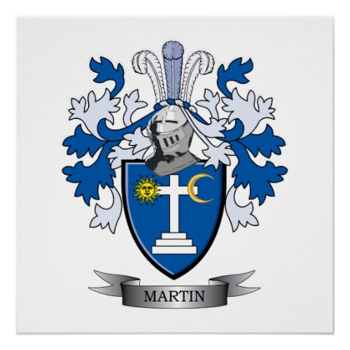 Martin Coat of Arms Poster