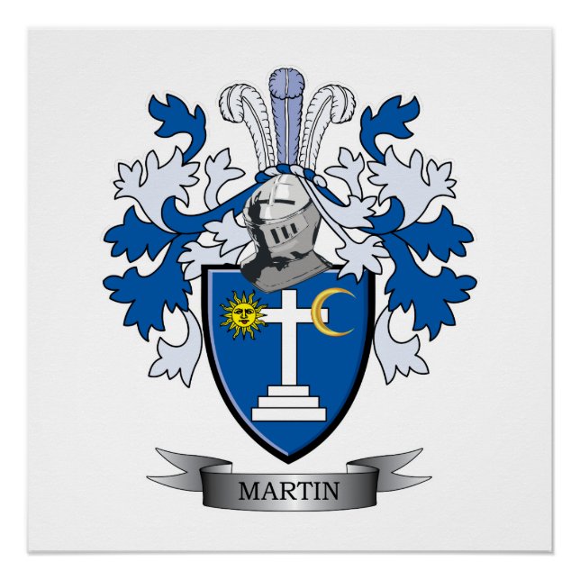 Martin Coat of Arms Poster (Front)