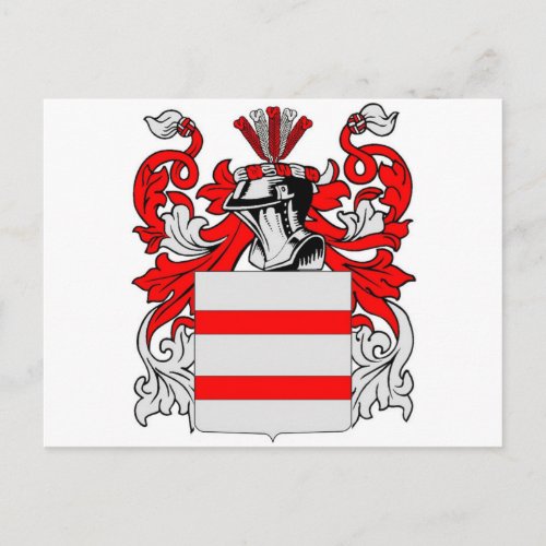 Martin English Coat of Arms Postcard
