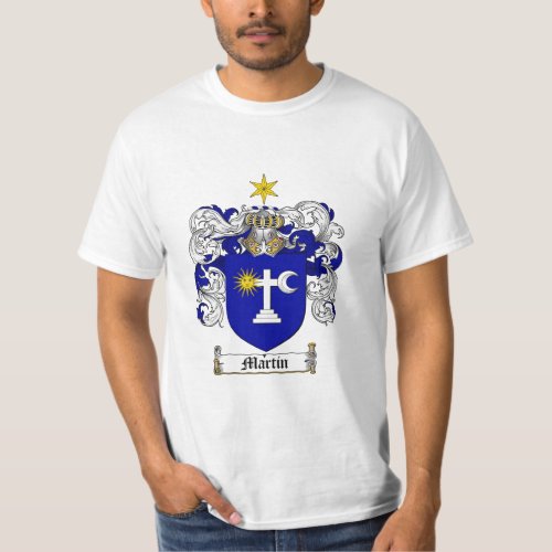 Martin Family Crest _ Martin Coat of Arms T_Shirt