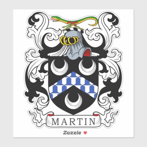 Martin Family Crest Sticker