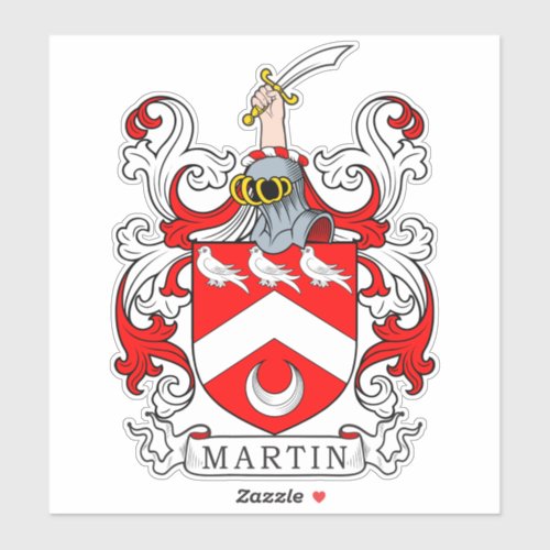 Martin Family Crest Sticker