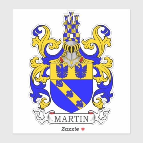 Martin Family Crest Sticker