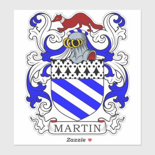 Martin Family Crest Sticker