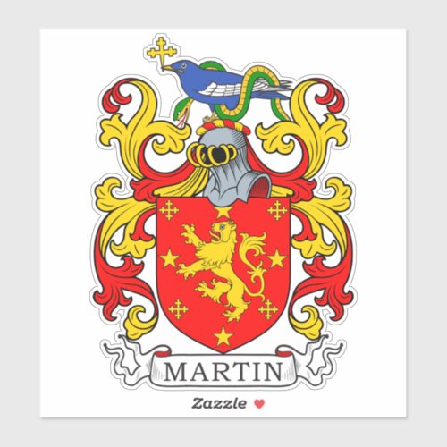 Martin Family Crest Sticker