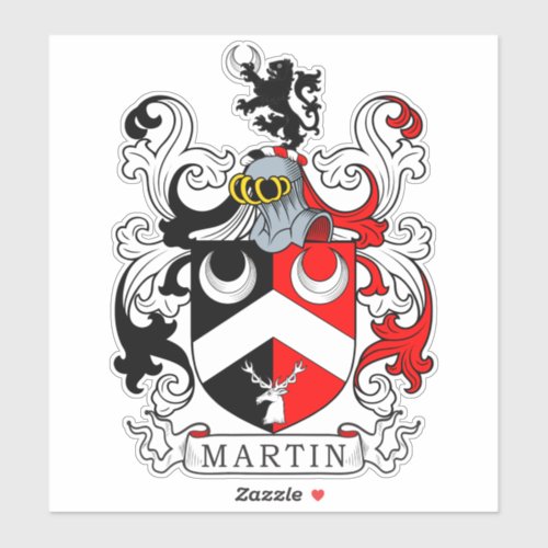 Martin Family Crest Sticker