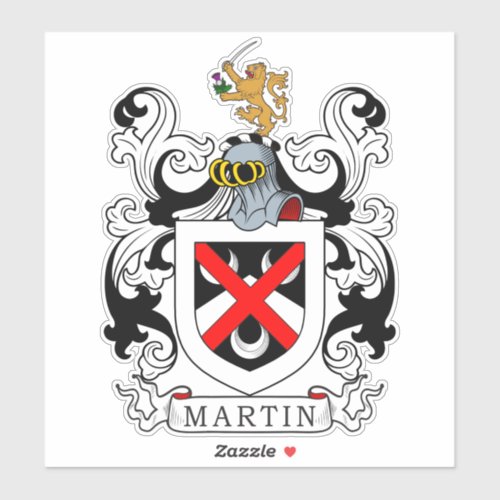 Martin Family Crest Sticker