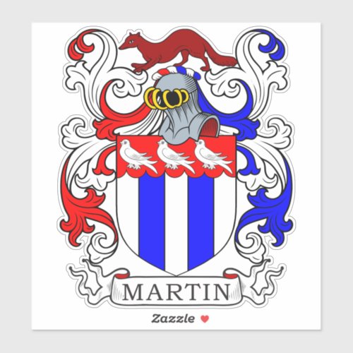 Martin Family Crest Sticker