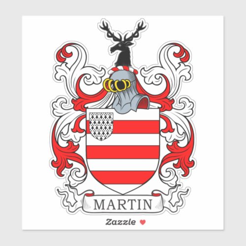 Martin Family Crest Sticker