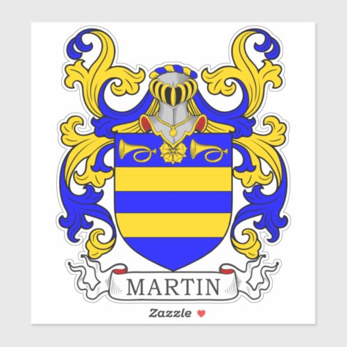 Martin Family Crest Sticker